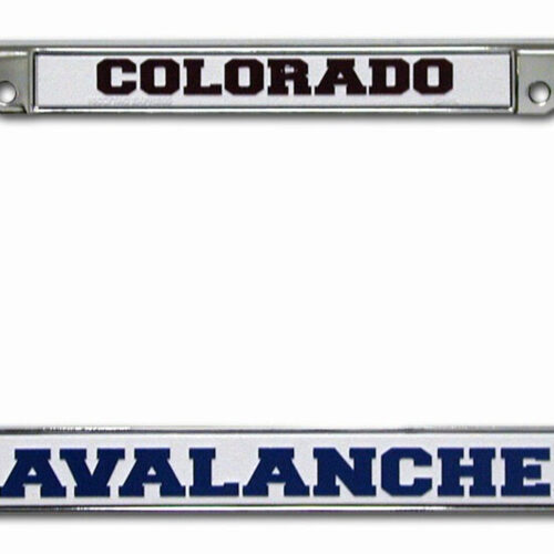 Colorado Avalanche License Plate Frame Chrome