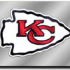 Kansas City Chiefs License Plate Laser Cut Silver