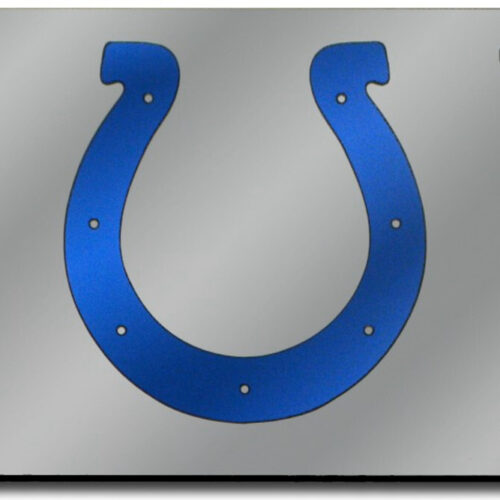 Indianapolis Colts License Plate Laser Cut Silver