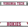 Virginia Tech Hokies License Plate Frame Chrome