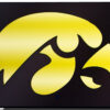 Iowa Hawkeyes License Plate Laser Cut Black