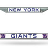 New York Giants License Plate Frame Chrome