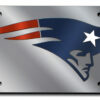 New England Patriots License Plate Laser Cut Silver