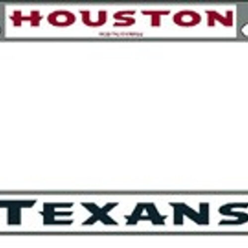 Houston Texans License Plate Frame Chrome