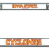 Iowa State Cyclones License Plate Frame Chrome