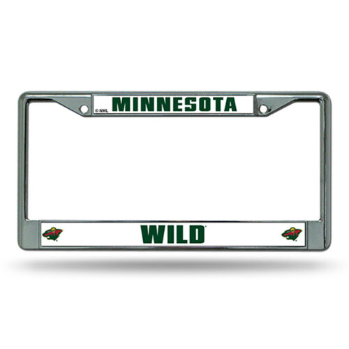 Minnesota Wild License Plate Frame Chrome