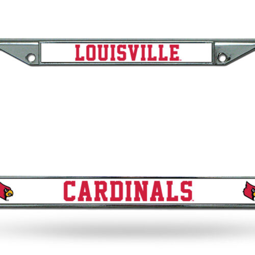 Louisville Cardinals License Plate Frame Chrome