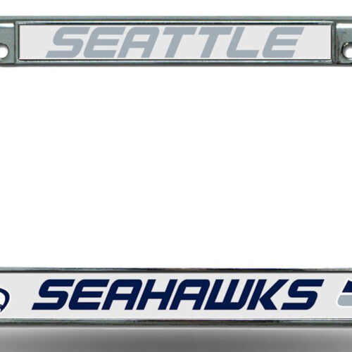 Seattle Seahawks License Plate Frame Chrome