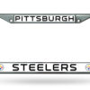 Pittsburgh Steelers License Plate Frame Chrome