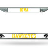 Iowa Hawkeyes License Plate Frame Chrome