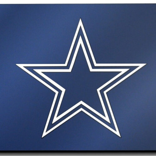 Dallas Cowboys License Plate Laser Cut Navy