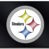 Pittsburgh Steelers License Plate Laser Cut Black