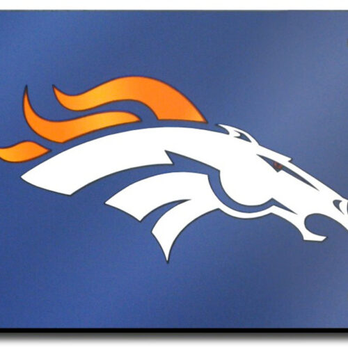 Denver Broncos License Plate Laser Cut Navy