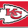 Kansas City Chiefs License Plate Laser Cut Red