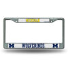 Michigan Wolverines License Plate Frame Chrome