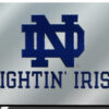 Notre Dame Fighting Irish License Plate Laser Cut Silver