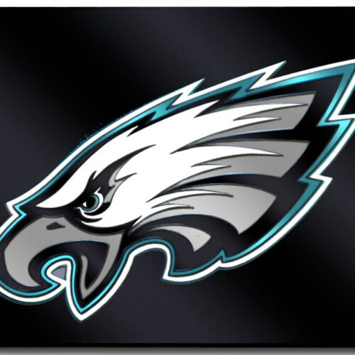 Philadelphia Eagles License Plate Laser Cut Black