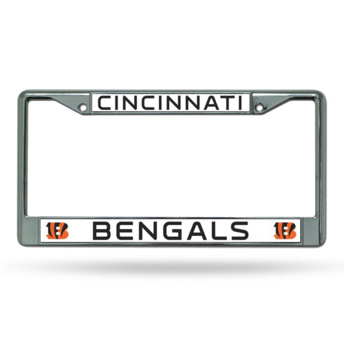 Cincinnati Bengals License Plate Frame Chrome