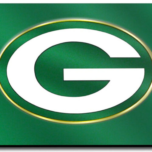 Green Bay Packers License Plate Laser Cut Green