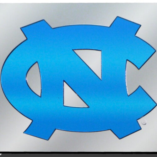 North Carolina Tar Heels License Plate Laser Cut Silver