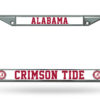 Alabama Crimson Tide License Plate Frame Chrome