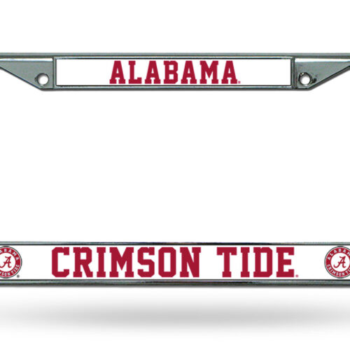 Alabama Crimson Tide License Plate Frame Chrome