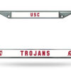 USC Trojans License Plate Frame Chrome