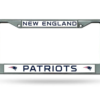 New England Patriots License Plate Frame Chrome