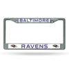 Baltimore Ravens License Plate Frame Chrome