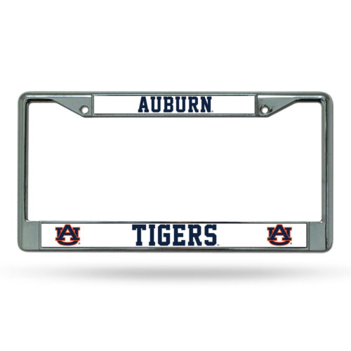 Auburn Tigers License Plate Frame Chrome