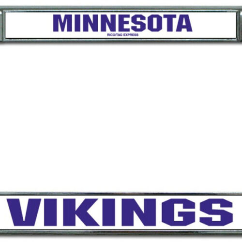 Minnesota Vikings License Plate Frame Chrome