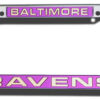 Baltimore Ravens License Plate Frame Laser Cut Chrome