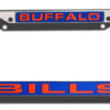 Buffalo Bills License Plate Frame Laser Cut Chrome