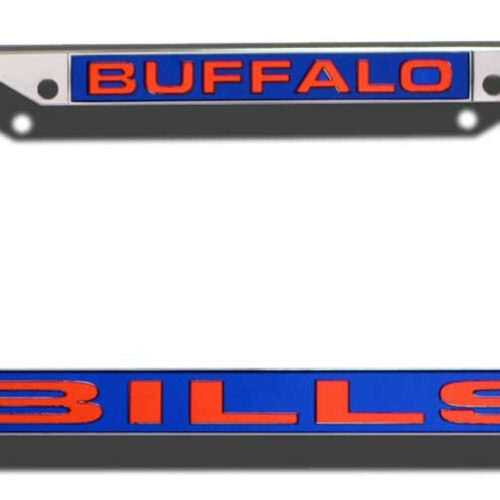 Buffalo Bills License Plate Frame Laser Cut Chrome