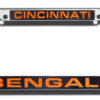 Cincinnati Bengals License Plate Frame Laser Cut Chrome – Special Order