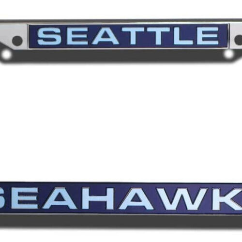 Seattle Seahawks License Plate Frame Laser Cut Chrome