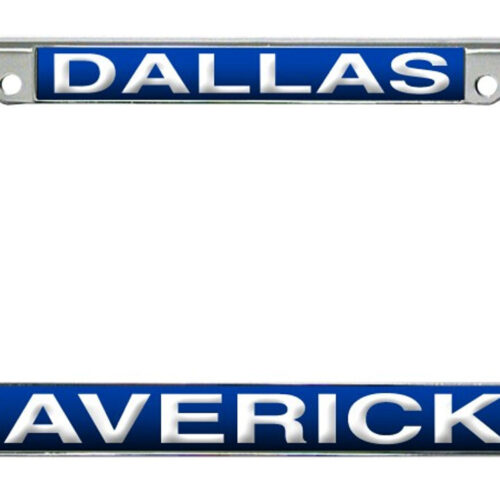 Dallas Mavericks License Plate Frame Laser Cut Chrome – Special Order