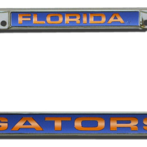 Florida Gators License Plate Frame Laser Cut Chrome