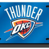 Oklahoma City Thunder License Plate Laser Cut Blue