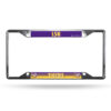 LSU Tigers License Plate Frame Chrome EZ View