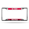 North Carolina State Wolfpack License Plate Frame Chrome EZ View – Special Order