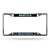 Seattle Seahawks License Plate Frame Chrome EZ View