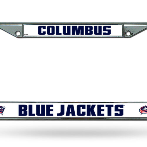 Columbus Blue Jackets License Plate Frame Chrome