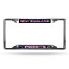 New England Patriots License Plate Frame Chrome EZ View