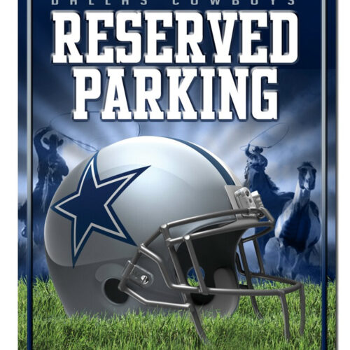 Dallas Cowboys Sign Metal Parking