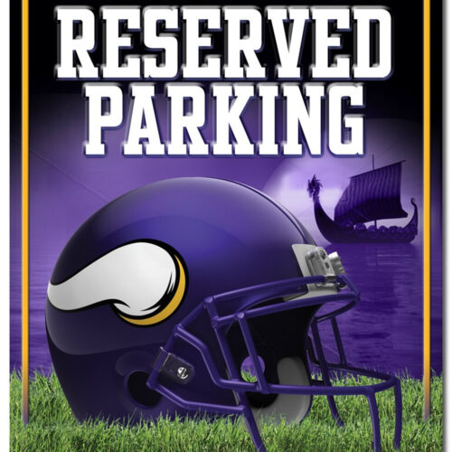 Minnesota Vikings Sign Metal Parking