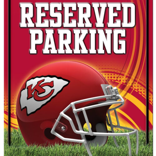 Kansas City Chiefs Sign Metal Parking