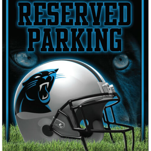 Carolina Panthers Sign Metal Parking