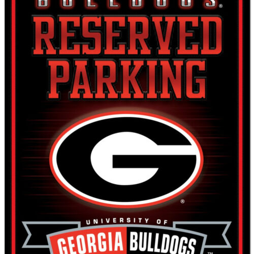 Georgia Bulldogs Sign Metal Parking