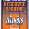 Illinois Fighting Illini Metal Parking Sign – Special Order